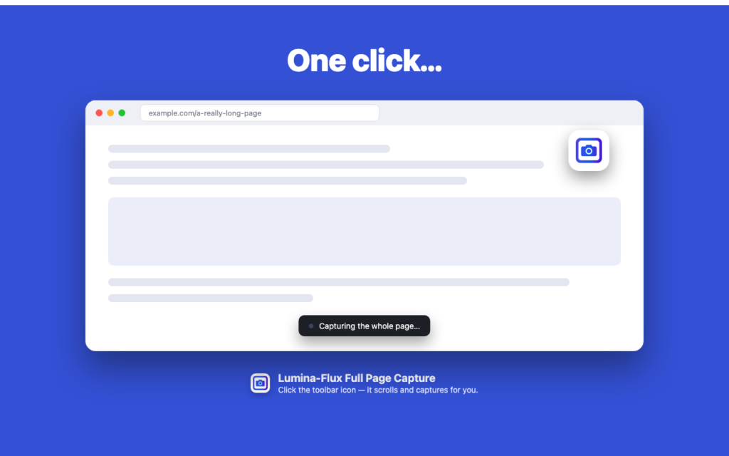 one click screen shot extension